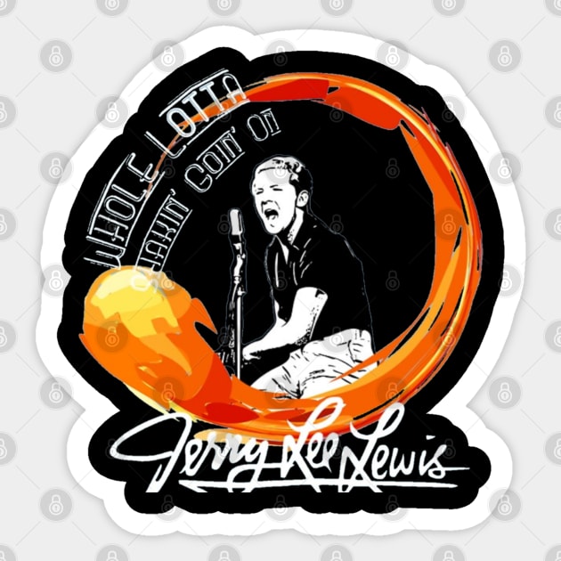 Jerry Lee Lewis t-shirt Sticker by tokentit